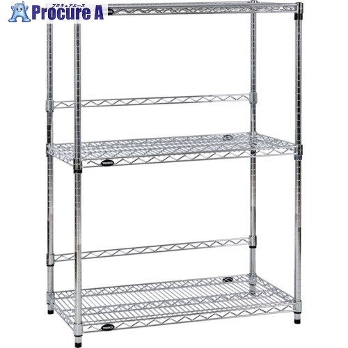 TRUSCO スチール製メッシュラック W905XD457XH923 3段 バックバー付 TME-BB-3343 1台 ▼651-0444 14,214円