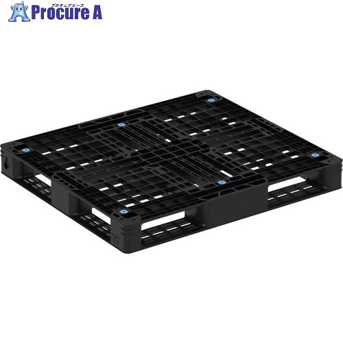 サンコー リサイクルプラスチックパレット 810053 D4-097110 黒いこと 81005300BKRCP 1枚 ■▼698-3515 【貨物輸送都度積もり書き】