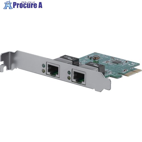 StarTech LANカード/PCIeE/x1/2x RJ45/10/100/1000Mbps/Win ＆ Mac ST1000SPEXD4 1個 ▼497-5423