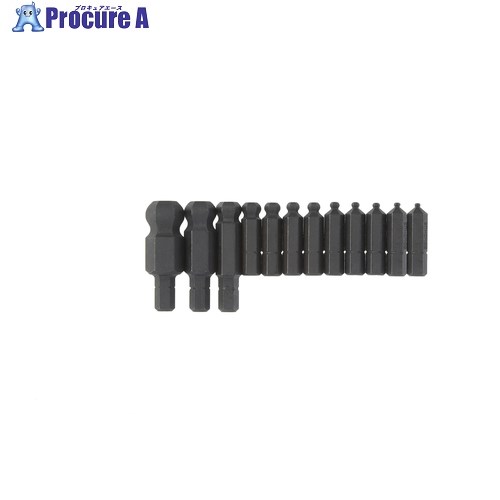 BONDHUS ボールポイント・ビット インチ セット12本組(5/64-1/2) 差込角6.35mm(1/4) BIX12 1S ▼810-8243