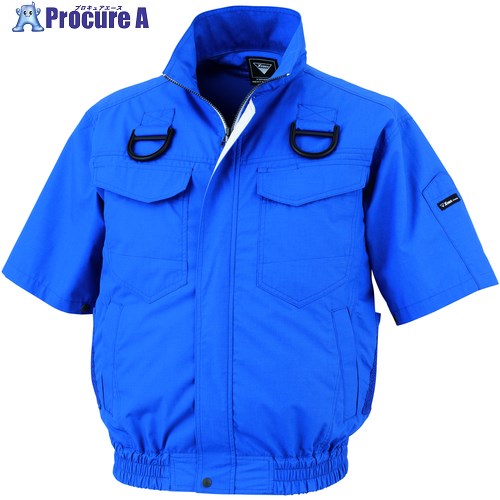 XEBEC 空調服半袖ブルゾン(ハーネス対応)XE98107-46-L ロイヤルブルー XE98107-46-L 1着 ■▼696-2390 【送料都度見積】