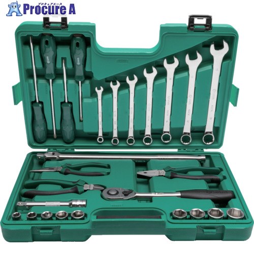 SATA 手道具仕掛ける 差込角12.7粍(26点) ST09502SJ 1S ▼679-3511