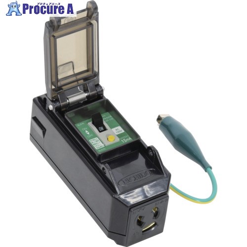 NICHIDO プラコンインポッキンブレーカ 漏電保護専用 抜け止めコンセント PIPB-EBN-S 1個 ▼698-7782 5,847円