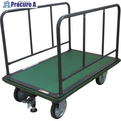 TRUSCO ハイグレード運搬車 サイドハンドル型 1200X750 ストッパー付き 510SEBNA 1台 ■▼699-4435