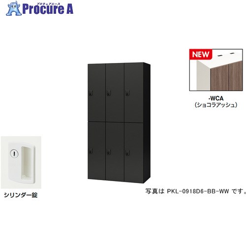 NAIKI 個人的ロッカー(6人用) 衣嚢 PKL型 ラージタイプ 円柱錠 PKL-09186-WCA 1台 ■▼692-7853 ※人間宅様送ること不可