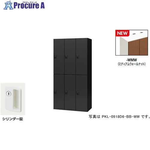 NAIKI 個人的ロッカー(6人用) 衣嚢 PKL型 ラージタイプ 円柱錠 PKL-09186-WMW 1台 ■▼692-7862 ※人間宅様送ること不可