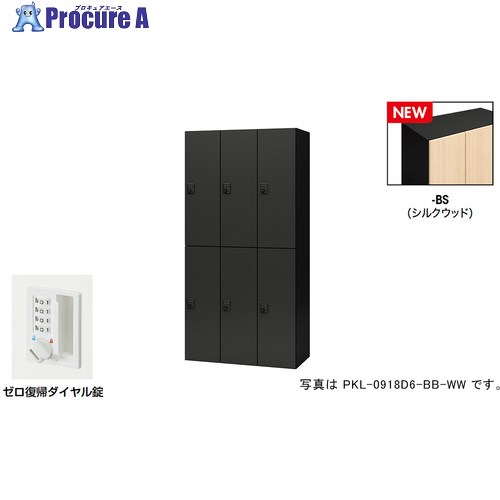 NAIKI パーソナルロッカー(6人用) ポッケ PKL型 ラージタイプ ゼロ復帰ダイヤル錠 PKL-0918DR6-BS 1台 ■▼692-7864 ※個人宅様送り不可｜プロキュアエース