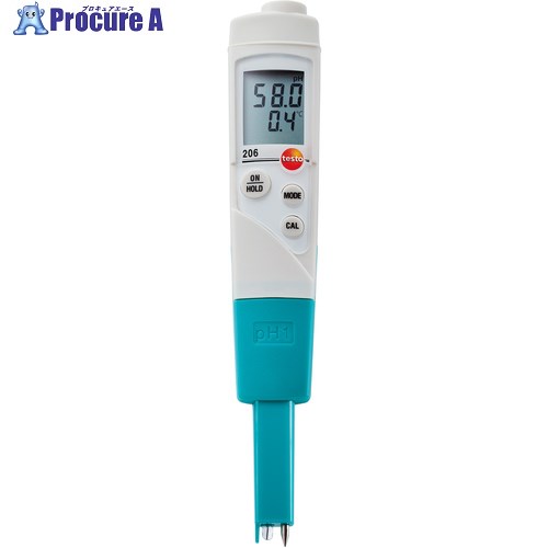 TESTO pH計 testo 206-1 液体用電極一体型 TESTO206-1 1台 ■▼819-3711 【送料都度見積】｜プロキュアエース