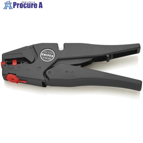 KNIPEX ワイヤーストリッパー 200mm 1240-200 1丁 ▼792-4968
