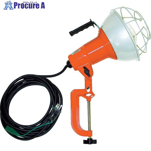 ハタヤ 防雨型作業灯 リフレクターランプ200W 100V接地付5m バイス付 RG-205K 1台 ▼370-4211 |プロキュアエース