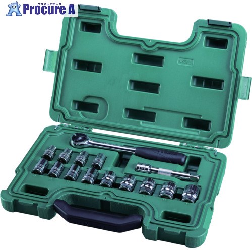 SATA 6角ソケットレンチセット 差込角12.7mm(15点) 09525 1S ▼695-8227