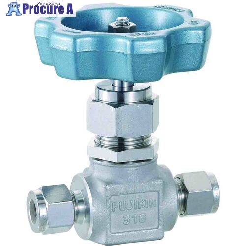Fujikin SUS鋼製ニードルストップバルブUS9276 US-927P-6-R-V 1個 ▼609-3480 |プロキュアエース