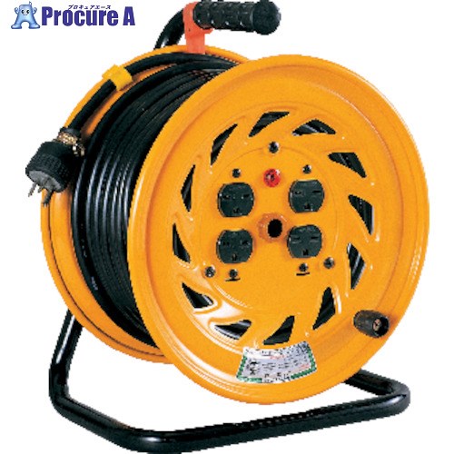 NICHIDO 電工ドラム 単相200Vドラム アース付 30m NF-E230-15A 1台 ▼814-7463
