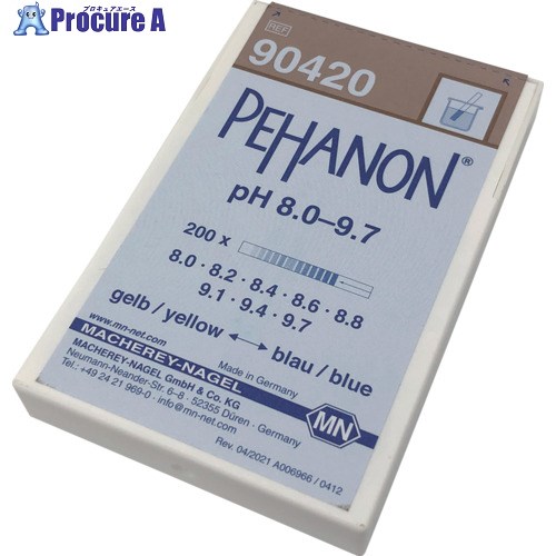 AS ストライプPH試験紙8.0-9.7 2-348-09 1箱 ▼821-1482