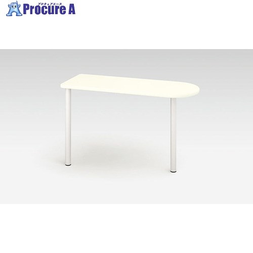 NAIKI サイドミーティング用テーブル XEDH型/本体:クリアーホワイト 天板:ホワイト脚:クリアーホワイト 天板:ホワイト/W1200×D450×H720 XEDH124STL-WH 1台 ■▼125-6155 ※個人宅様送り不可