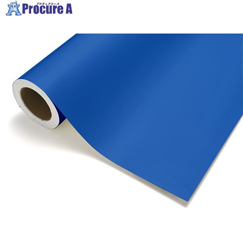 緑十字 カッティング粘着シート 青 カッティングシート-524BP 450mm幅×12m巻 屋内用 エンビ 230109 1本 ■▼106-9340 【送料都度見積】