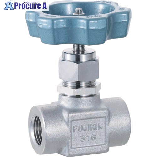 Fujikin SUS鋼製ニードルストップバルブUS127PCR US-127PC-R 1台 ▼126-4406