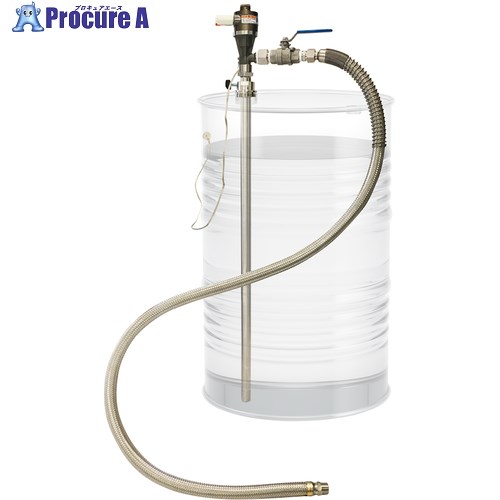 アクアシステム ケミカルドラムポンプSUS製(エア湖式)溶解剤・医薬品用 CHD1-20ASUS-V 1台 ■▼347-5444