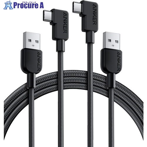 Anker USB有線テレビ USB-C ＆ USB-A 有線テレビ (L字、 高耐久ナイロン) 1.8m 2本書き割り B81J6011 80本 ■▼635-6336 【貨物輸送都度積もり書き】