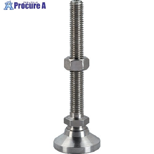HALDER レべリングパッド パッド、オネジ付 ボール部 SUS 耐荷重36kN 呼びM16 長さ200 22590.0672 1個 ▼106-4424