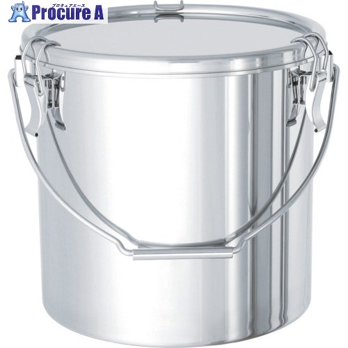 MONOVATE ステンレスタンクSUS316Lクリップ式密閉タンク吊下げ取っ手式 10L CTB-24-316L 1個 ■▼121-2055