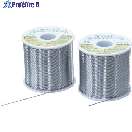 石川 50GXB(すず50％/鉛50％)-3.0mm-1kg 50GXB-30-1000-10 10巻 ■▼123-1602 【送料都度見積】