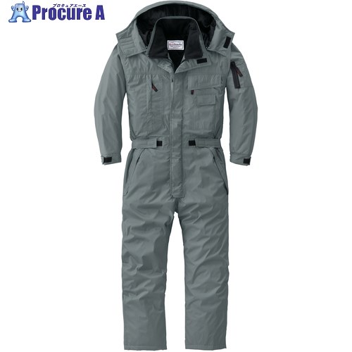 AUTO-BI AW(秋冬)モデル 防水防寒つなぎ服810-007グレー-3L 810-007-3L 1着 ■▼136-9133 【送料都度見積】