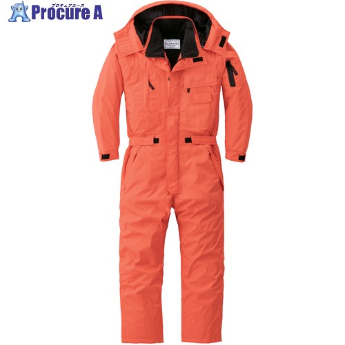 AUTO-BI AW(秋冬)モデル 防水防寒つなぎ服810-003オレンジ-M 810-003-M 1着 ■▼136-9864 【送料都度見積】