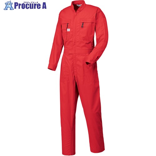 AUTO-BI SS(春夏)モデル つなぎ服5700-005レッド-3L 5700-005-3L 1着 ■▼137-0810 【送料都度見積】