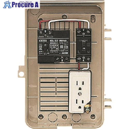 未来 屋外電力用仮設ボックス (漏電しゃ断器・分岐ブレーカ・コンセント内蔵) 2-1CT 1個 ■▼139-7056 【送料都度見積】
