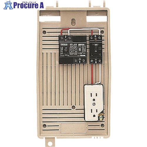 未来 屋外電力用仮設ボックス (漏電しゃ断器・分岐ブレーカ・コンセント内蔵) 2L-1CT 1個 ■▼139-7073 【送料都度見積】