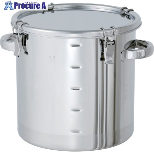 MONOVATE ステンレス密閉容器 目盛付(クリップ式/CR) 45L CTH-M-39/PCA 1個 ■▼147-2845