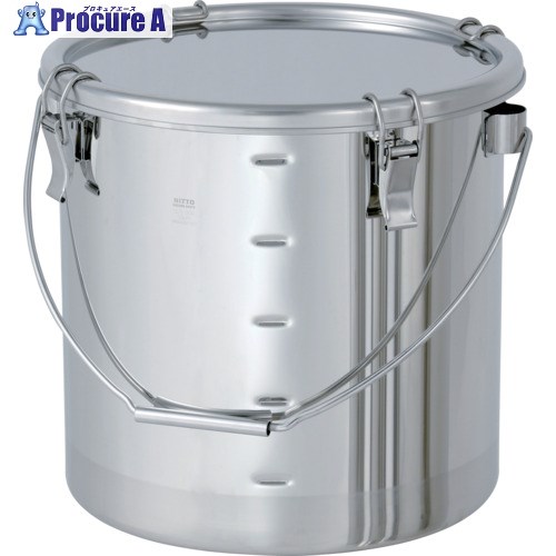 MONOVATE 吊り下げ式ステンレス密閉容器 目盛付(クリップ式/CR) 10L CTB-M-24/PCA 1個 ■▼147-4535