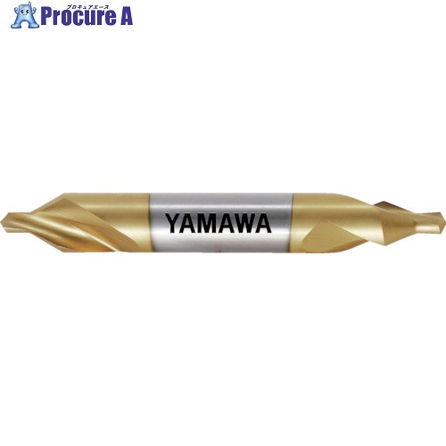 ヤマワ コーティング強ねじれ溝A形60° センタ穴ドリル CE-S V 6X60°X18 CESV-6 1本 ▼162-1858 ●MA515
