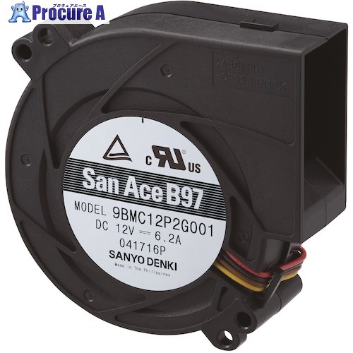 SanAce ブロアファン(97×33mm DC24V PWM・パルスセンサ付き) 9BMC24P2G001 1台 ■▼162-5528 【送料都度見積】