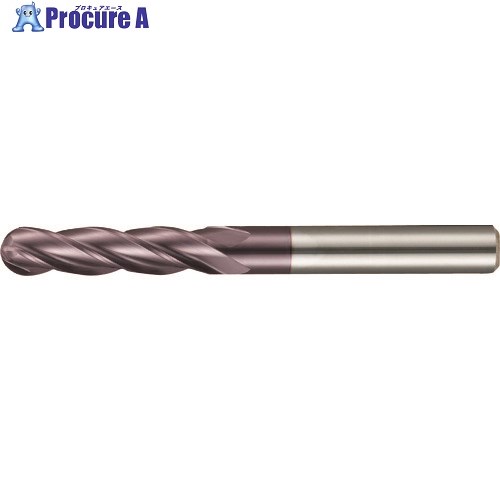 GUHRING 4枚刃ボールエンドミル ロングFIREコート 10mm 3043 10.000 1本 ■▼180-6252 【送料都度見積】