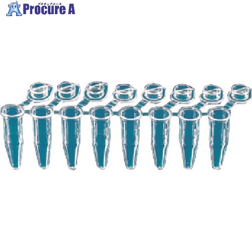 TGK PCR8連チューブ フラットCAP 0.2mL 120連入 814-23-31-12 1袋 ■▼183-4900 【送料都度見積】