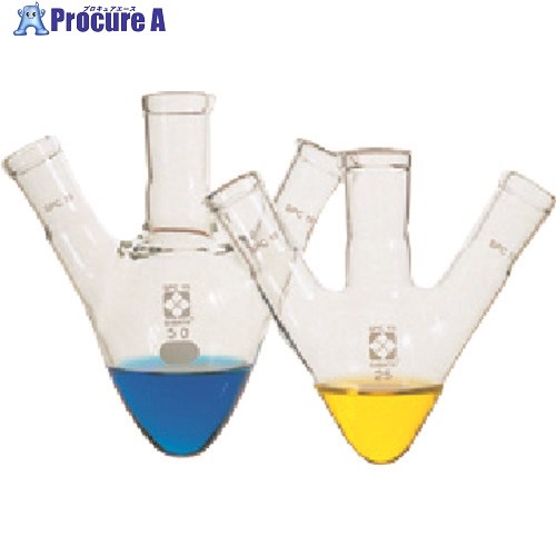 TGK SPC三口梨形フラスコ 50mL 371-13-68-82 1個 ■▼183-7366 【送料都度見積】