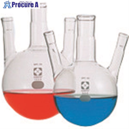 TGK 三口丸底フラスコ SPC29 100mL 側SPC15 371-13-58-22 1個 ■▼184-0412 【送料都度見積】