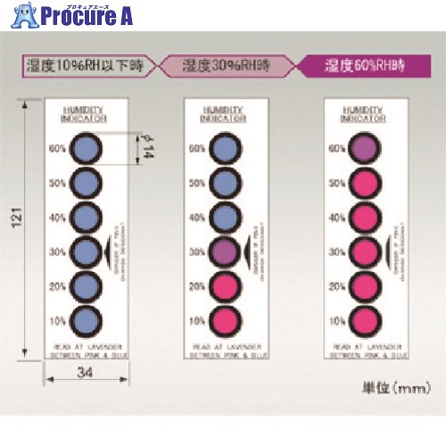 TGK 湿度インジケータ PHI6V/10-60Br 200枚 014-55-97-34 1袋 ■▼189-0719 【送料都度見積】 25,317円