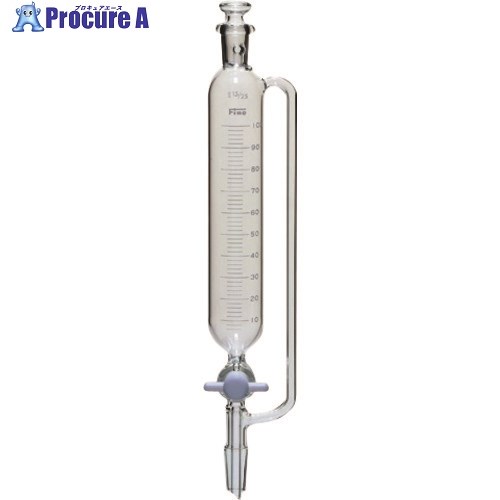 TGK 透明摺合円筒分液ロート平栓目側100mL15-19 079-13-74-24 1個 ■▼189-5549 【送料都度見積】