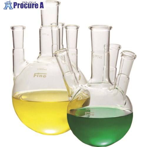 TGK Fine透明共通四口フラスコ 1000mL 29-19 330-13-64-58 1個 ■▼190-0828 【送料都度見積】