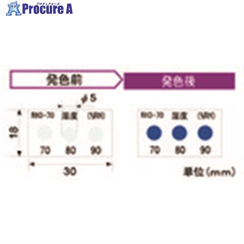 TGK 湿度インジケータ RH3-70 50枚 014-55-97-44 1袋 ■▼190-3314 【送料都度見積】