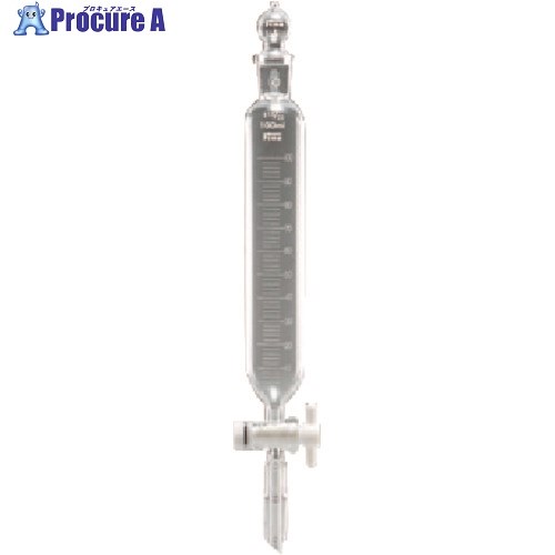 TGK 透明円筒分液ロートTFコック球栓100mL15-15 000-15-66-32 1本 ■▼190-7941 【送料都度見積】