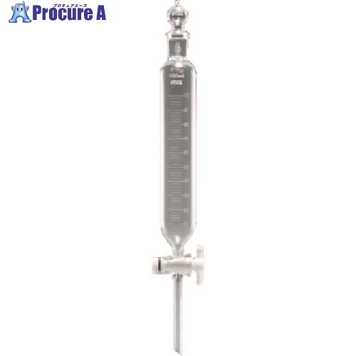 TGK 透明円筒分液ロートTFコック球栓100mL 000-15-66-02 1本 ■▼190-9541 【送料都度見積】