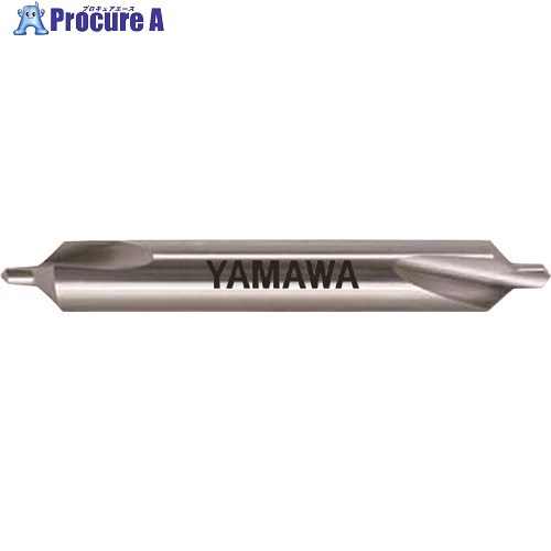 ヤマワ 弱ねじれ溝A形90° 超硬センタ穴ドリル C-CD-Q 1X90°X4 C-CD-Q-1X90X4 1本 ▼215-3862 ●MA515