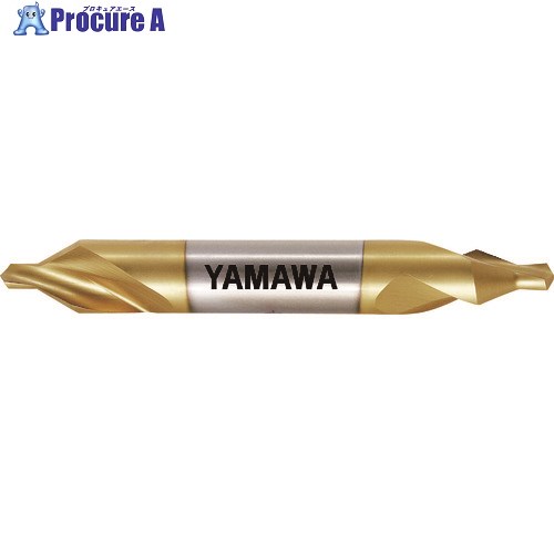 ヤマワ コーティング強ねじれ溝A形60° センタ穴ドリル 旧JIS1形 CE-S V(1) 5X60°X14 CE-S-V-1-5X60X14 1本 ▼217-4310 ●MA515