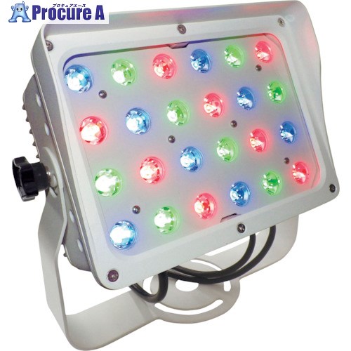 tlight LED投光器 RGBカラー 簡易コントローラー付 照射角30°白ボディ FLOOD24ZF30W-C 1S ▼244-2003