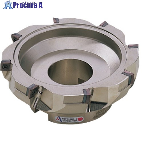 三菱 ASX400形 汎用肩削り アーバタイプ正面フライス 右勝手 ASX400R08006C 1個 ▼248-8604 ●SI517