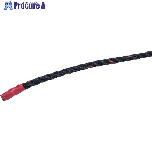グリーンクロス ポリエチレンロープ 黒 200m巻 7mm 6300005351 1巻 ■▼251-5236 ※個人宅様送り不可 8,512円